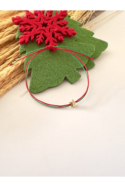 Atelier Çağla سوار محظوظ للعام الجديد باللون الأحمر والأخضر