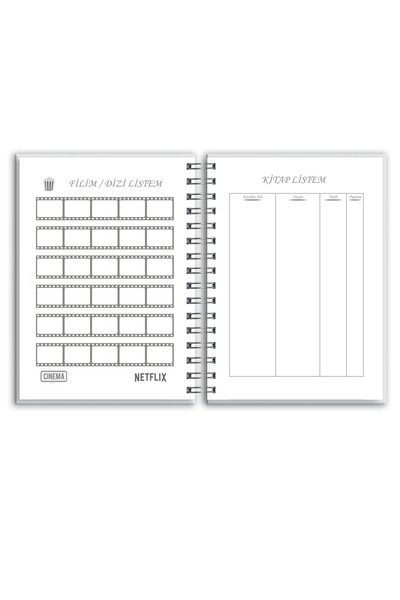 cabuk baskı Weekly Planner Agenda, A5 Timeless Agenda, Notebook, Planner Agenda, with Sticker gift