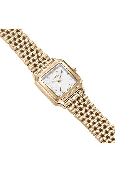 Burker Uhren Damenuhr Macy Gold Weiß