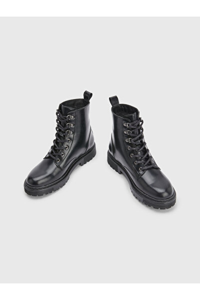 Tommy Hilfiger Deri Siyah Kadın Bot En0en01988bds