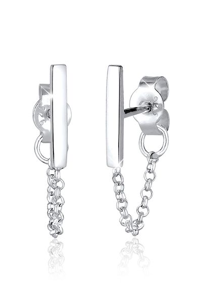 ELLI Ohrringe Kette Trend Geo Basic 925 Ayar Gümüş