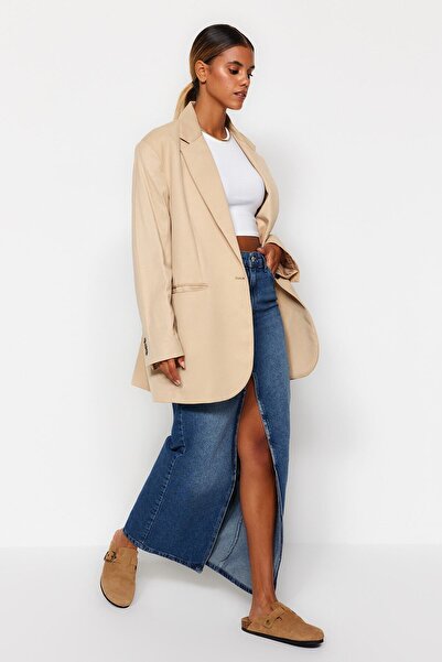 Trendyol Collection Blue Skirt TWOAW24ET00346