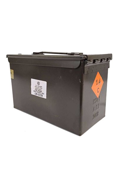 Polis Sepeti Metal Mermi Kutusu Mühimmat Kutusu MKEK Çıkma