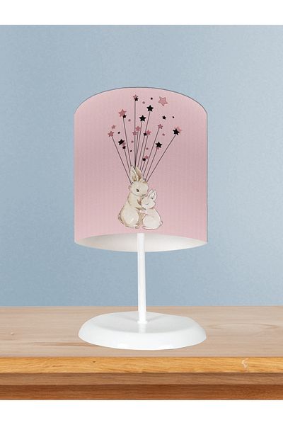 LİDERHOME Home Baby and Children's Room Cute Rabbit Pattern Lampshade