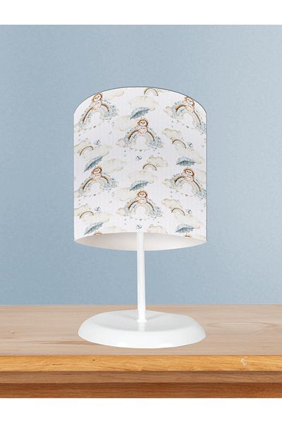 LİDERHOME Home Baby and Children's Room Soft Rainbow Rabbit Patterned Lampshade