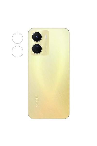Zebana Vivo Y16 Uyumlu Kamera Lens Koruma Camı Şeffaf