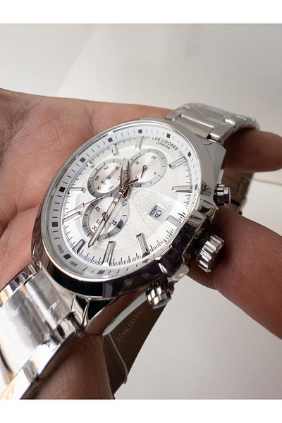 Lee Cooper Steel Men's Calendar Water Resistant Men's Wrist Watch Lcr.lmg.07455