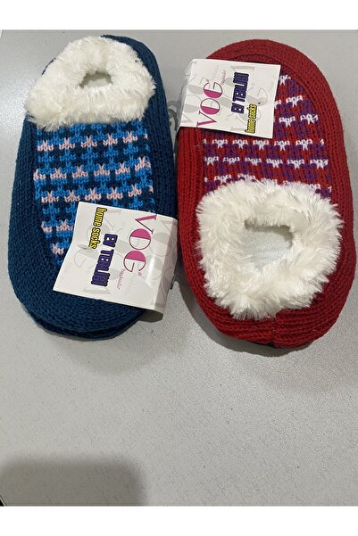 Leydi Terlik Ev Içi Panduf Iç Ve Dıs Kenar Tüylü Min 2ciftli Paket Satılır Renkler Assortili