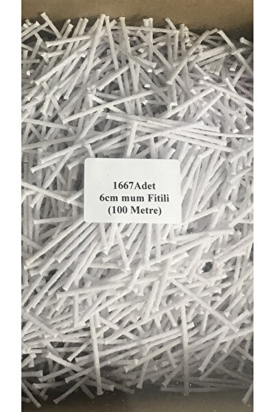 BlueDaisyCandle 6 Cm Fitil ( 1.667 Adet ) Yüzde Yüz Pamuk Ipinden Hazır Sert ...
