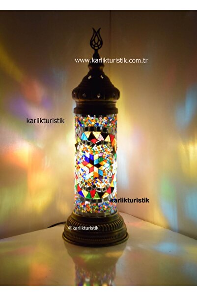 karlıkturistik Galata Kulesi Lambası,Mozaik Silindir Masa Lambası,Silindir Tü...