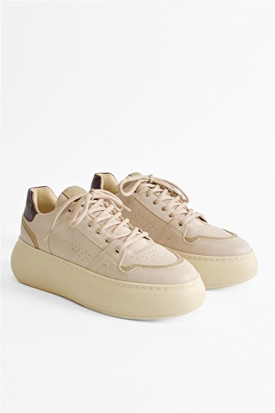 Shoes & More HENLA - Bej Deri - Spor