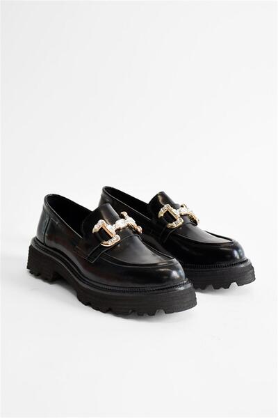 Shoes & More SALFE - Siyah Deri - Loafer