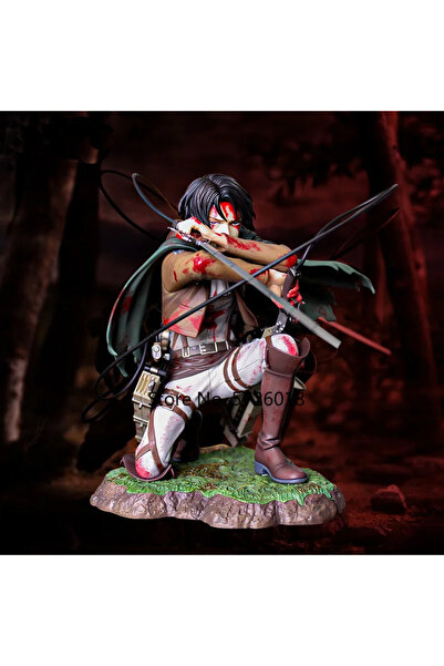 TEEMOOD PIRATE PARROT ATtACK ON Titan aksiyon figürü oyuncak kaptan Levi Ackerman savaş hasar şekil Brinquedos 18CM