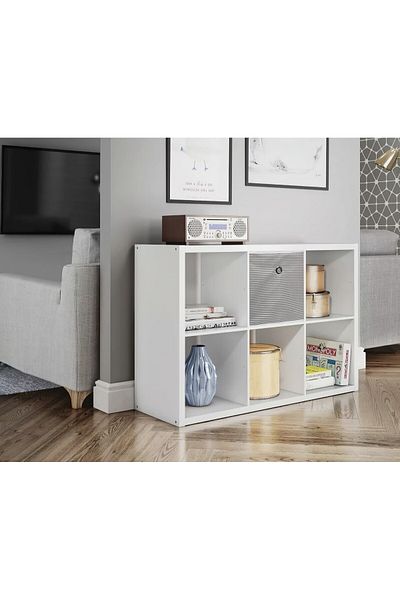 Pazar Kapısı 2 Pieces Shelf Organizer Storage Box Gray 30 X 30 X 30