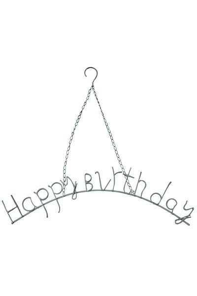 HOUSE2HOME Metal Happy Birthday Hanging Picture Holder