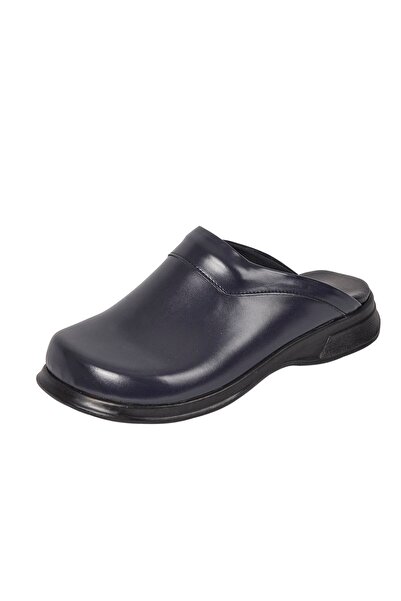 DR SABO Δερμάτινες Ορθοπεδικές Παντόφλες Κουζίνας - Navy Blue Cook Sabo Slippers