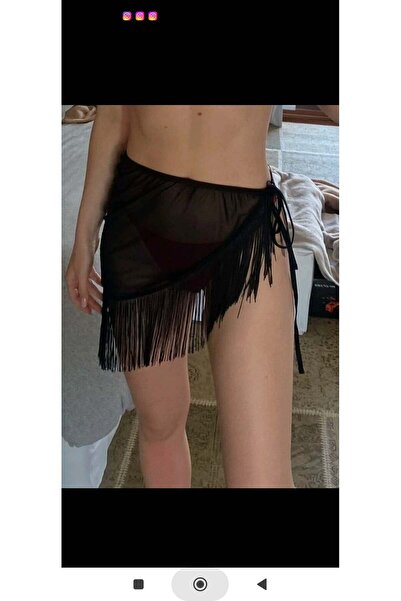 nuriçgiyim Спідниця-парео з помпонами