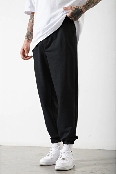 pandy Παντελόνι Slimfit Unisex με στάμπα Smile Face με ελαστικά πόδια