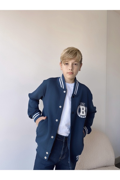 C&C OKULCUNUZ Унісекс Дитяча куртка бомбардувальника з вишивкою B