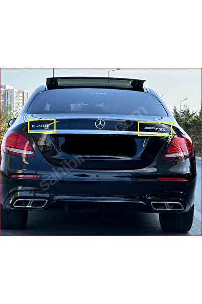 EDEXPORT Mercedes W205 Kasa E200 Ve Amg Krom Bagaj Yazısı Seti 2'li Paket