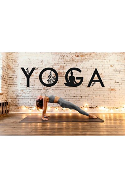 UNT لوحة ديكور لقاعات اليوغا وغرفها بحروف "YOGA"