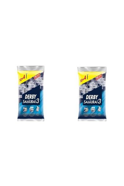Derby Samurai 3 Razor 10 4 Bags X 2 Pieces