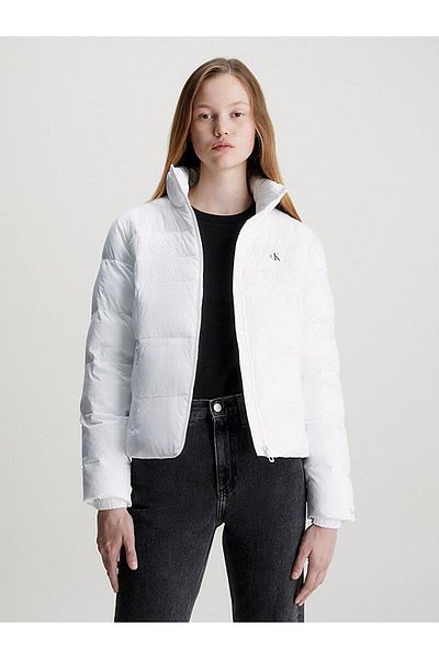 Calvin klein white winter coat deals