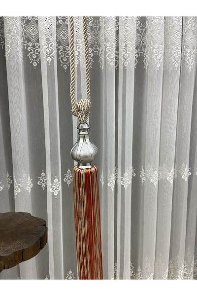 Akcan Mink Orange Silver Cocoon Long Bracelet
