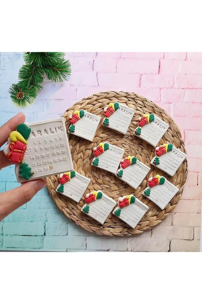 Tatlı Armağanlar Yeni Yıla Özel 31 Aralık Yılbaşı Takvimi Butik Kurabiye - 20 Adet