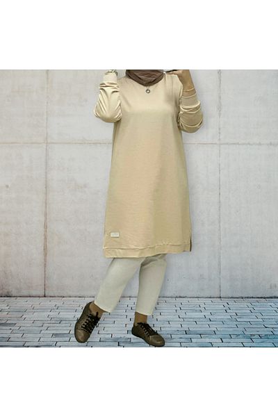 GGMM Luxury Tunic - Oversize Embroidered, Compact Fabric