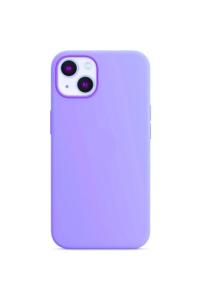TechnoZone حافظة iPhone 14 من السيليكون داخل إطلاق مخملي