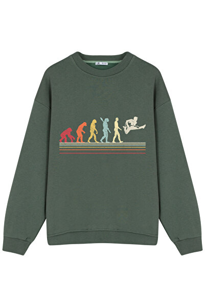 GreenMint منتج جيتار مضحك للجنسين مقاس كبيرتصميم ريترو فينتاج تطور الرجل