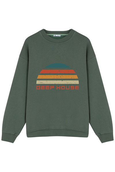 GreenMint للجنسين مقاس كبير سويت ديب هاوس ميوزيك دي جي لوف