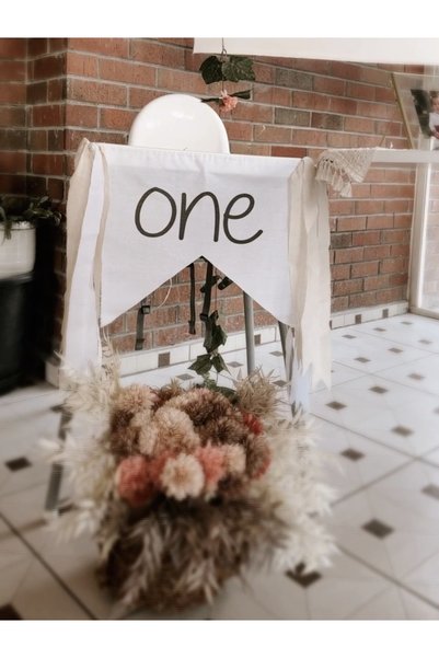 Kukuletaparty Doğum Günü Mama Sandalyesi Süsleme - one banner