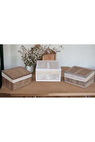 woodluck Ahşap Ekmeklik Yıkanabilir Bezli