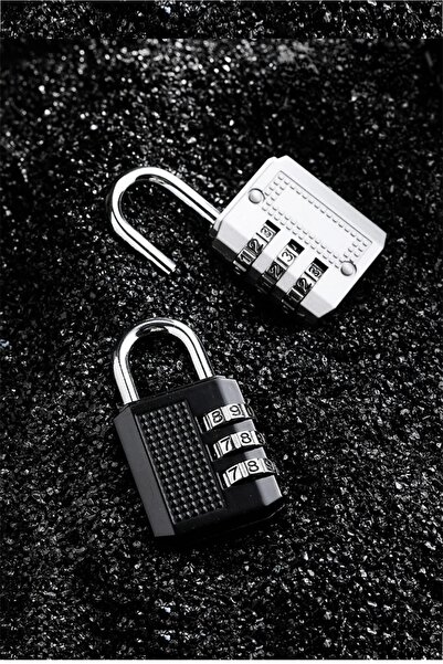 Uniquem Şifreli Güvenlik Kilidi 3 Şifreli Asma Kilit Bavul Valiz Çanta Güvenlik Şifreli Kilit XLK409