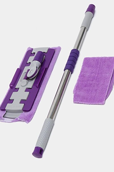 Genel Markalar Kıskaçlı Cam Silme Mopu Mikrofiber Yedek Bezli Yer Duvar Fayan...
