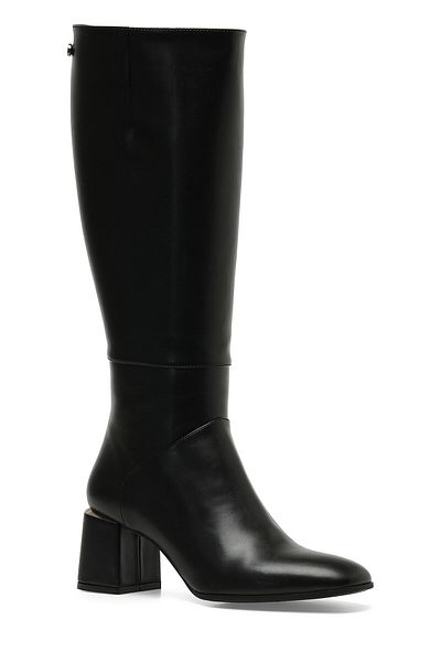 İnci Schwarze Damenstiefel mit Absatz