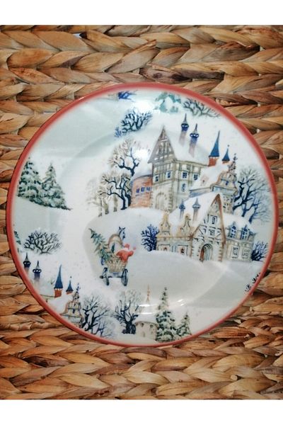 MORMAVİ Kosova 6-Piece 26 cm Yilbası Services Plate
