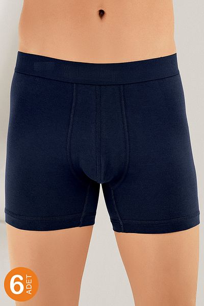 Şahinler Συσκευασία 6 Lycra Boxers Navy Blue Me031