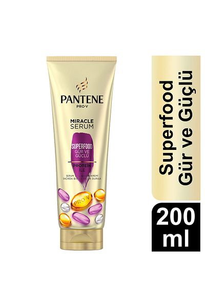 Pantene Miracle Superfood Bushy and Strong Serum Hair Care Cream 200 Ml