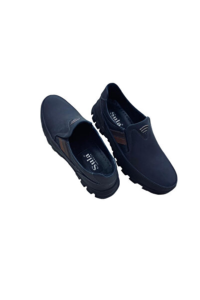 SULA MEN'S LOAFER CRAZY LEATHER BLACK DAILY