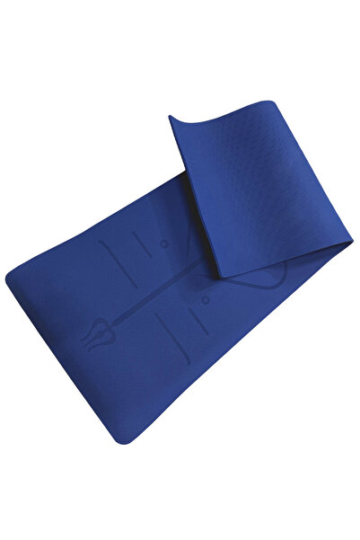 Genel Markalar TPE YOGA PİLATES MATI 8 MM HİZALAMALI (İTHAL) Renk Mavi