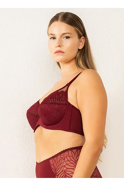 Magic Form Sutien cu sârmă roșu Claret 6485