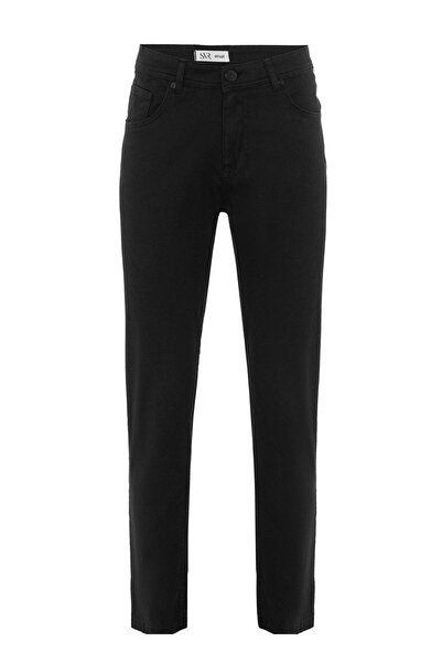 SÜVARİ Süvari Normal Bel Normal Paça Regular Fit Siyah Erkek Pantolon PN2020500554