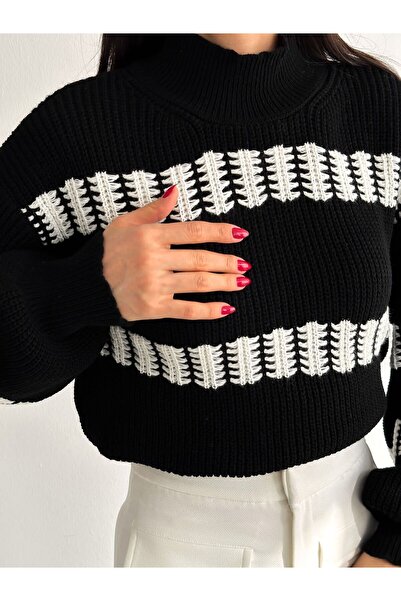 Noa Noa Tricotaj Thessaloniki cu model sergent Pulover de damă