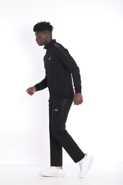 NEED LİFE Men's Daily Double Cotton Fabric Patterned Tracksuit Set Nd 2252