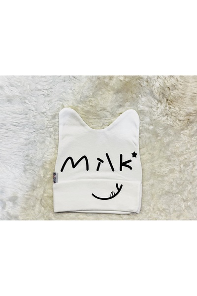 anne dokunuşu gibi KUZUM BEBE Beyaz Milk Figürlü Kız Erkek Bebek Çocuk Penye ...