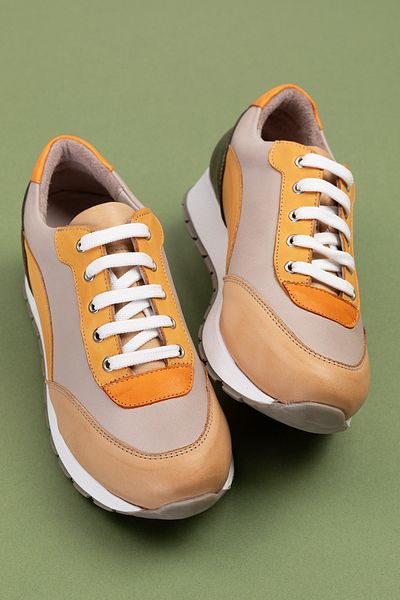 Gondol Pantofi sport cu talpă anatomică din piele naturală în interior și în exterior GNDL.20571 - Multi - 41