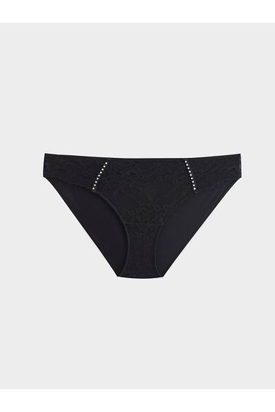LC Waikiki Δαντελένια εσώρουχα μπικίνι με στάμπα με πέτρα